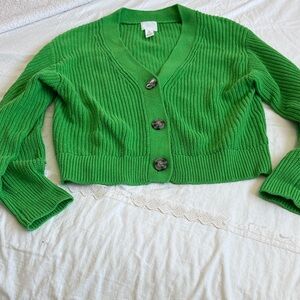 H&M Vibrant Green Women's Cardigan